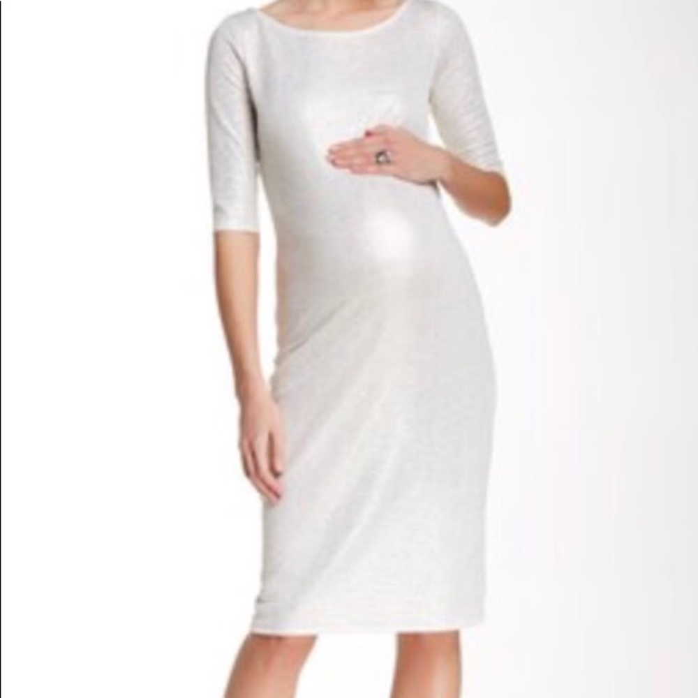 Pink Blush maternity dress medium